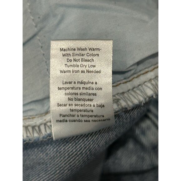 Venus Womens Denim Capri Jeans Side Bow Cutout SZ 16 - Picture 7 of 10